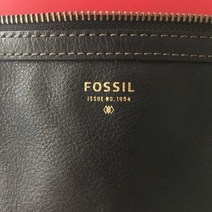 Fossil Sydney shopper tote black leather